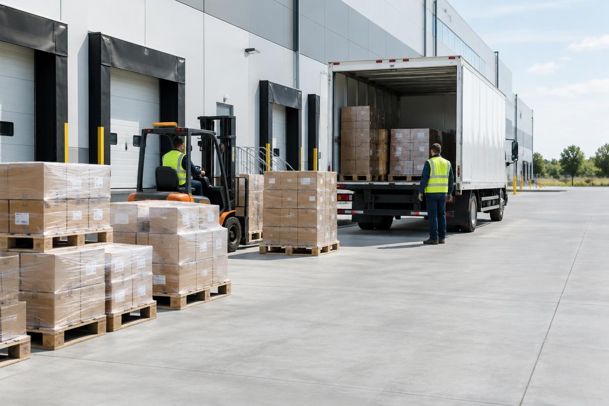 Box truck freight loading operations